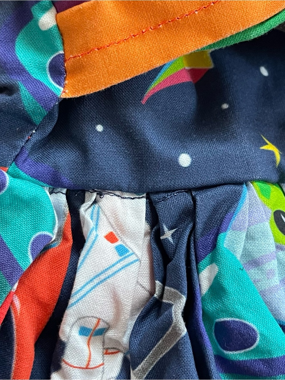 Dino Rawr Small Shop Rainbow Space Dinosaur Unicorn 12m Baby Dress - Picture 7 of 10
